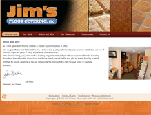 Tablet Screenshot of jimsfloorcoverings.com